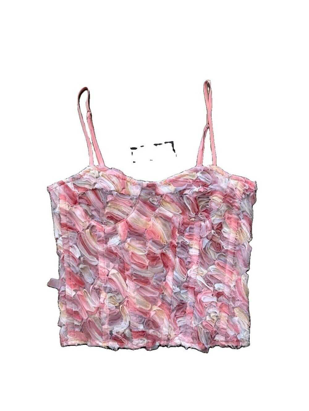Tank Top | Women’s | PRETTYLITTLETHING | 4 | Pink Floral | Corset | NWT